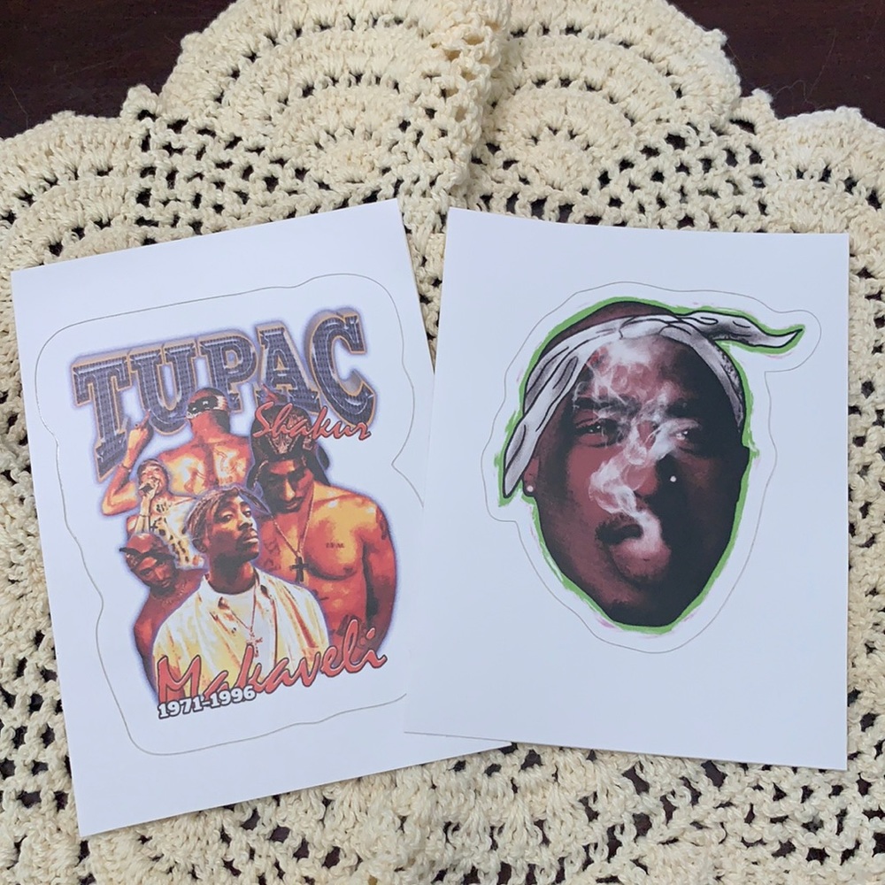 Tupac Shakur Sticker Bundle
